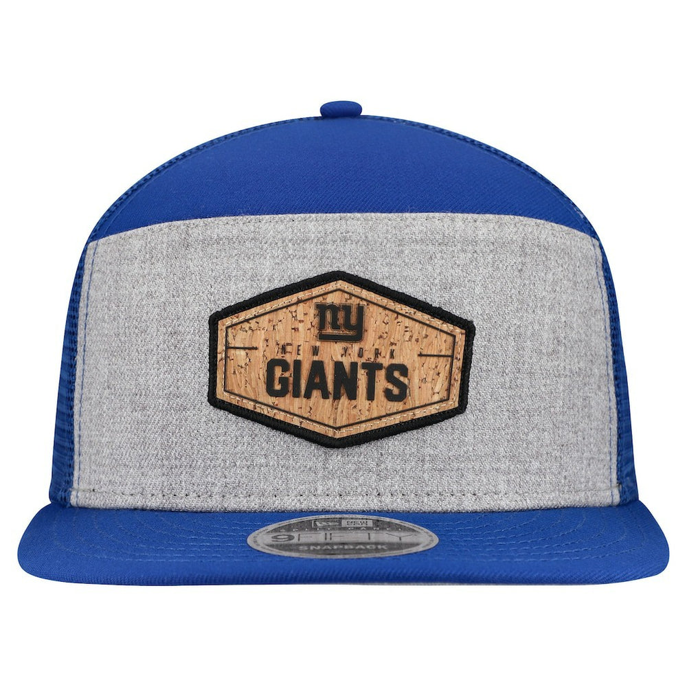 New York Giants New Era Cork Split Panel 9FIFTY Trucker Snapback Hat