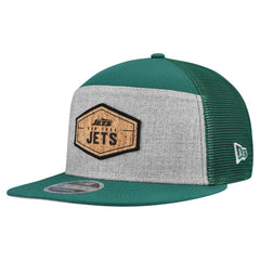 New York Jets New Era Cork Split Panel 9FIFTY Trucker Snapback Hat