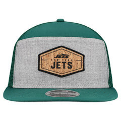New York Jets New Era Cork Split Panel 9FIFTY Trucker Snapback Hat
