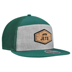 New York Jets New Era Cork Split Panel 9FIFTY Trucker Snapback Hat