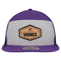 Minnesota Vikings New Era Cork Split Panel 9FIFTY Trucker Snapback Hat