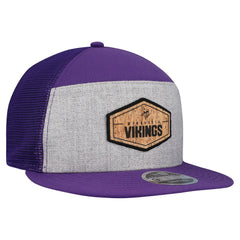 Minnesota Vikings New Era Cork Split Panel 9FIFTY Trucker Snapback Hat