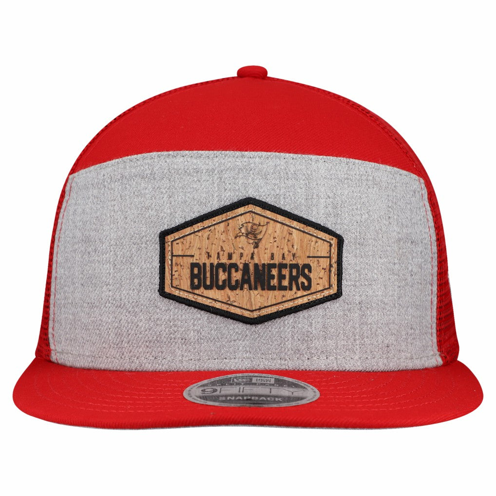 Tampa Bay Buccaneers New Era Cork Split Panel 9FIFTY Trucker Snapback Hat