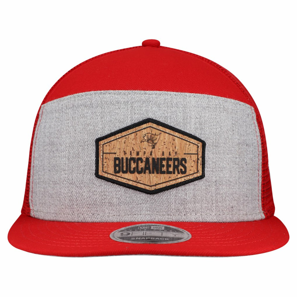 Tampa Bay Buccaneers New Era Cork Split Panel 9FIFTY Trucker Snapback Hat