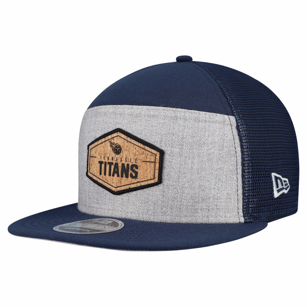 Tennessee Titans New Era Cork Split Panel 9FIFTY Trucker Snapback Hat