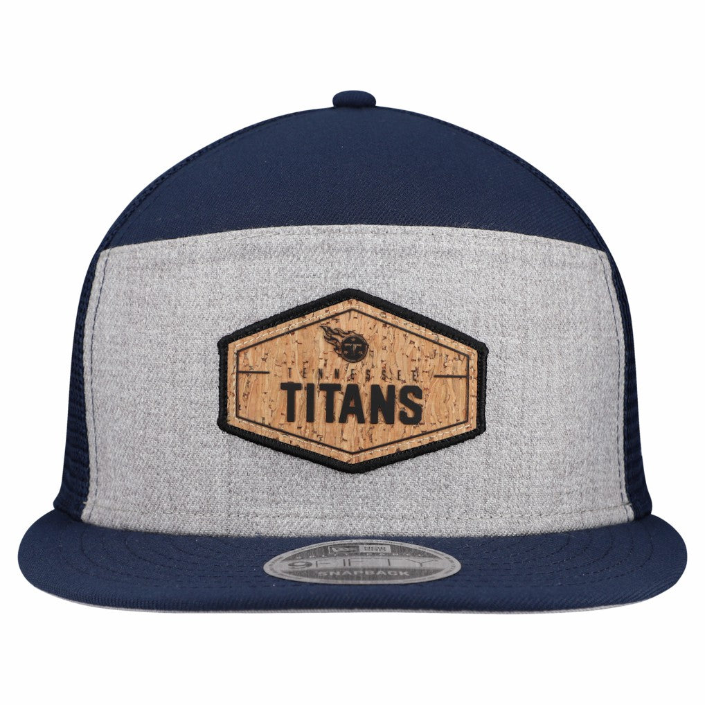 Tennessee Titans New Era Cork Split Panel 9FIFTY Trucker Snapback Hat