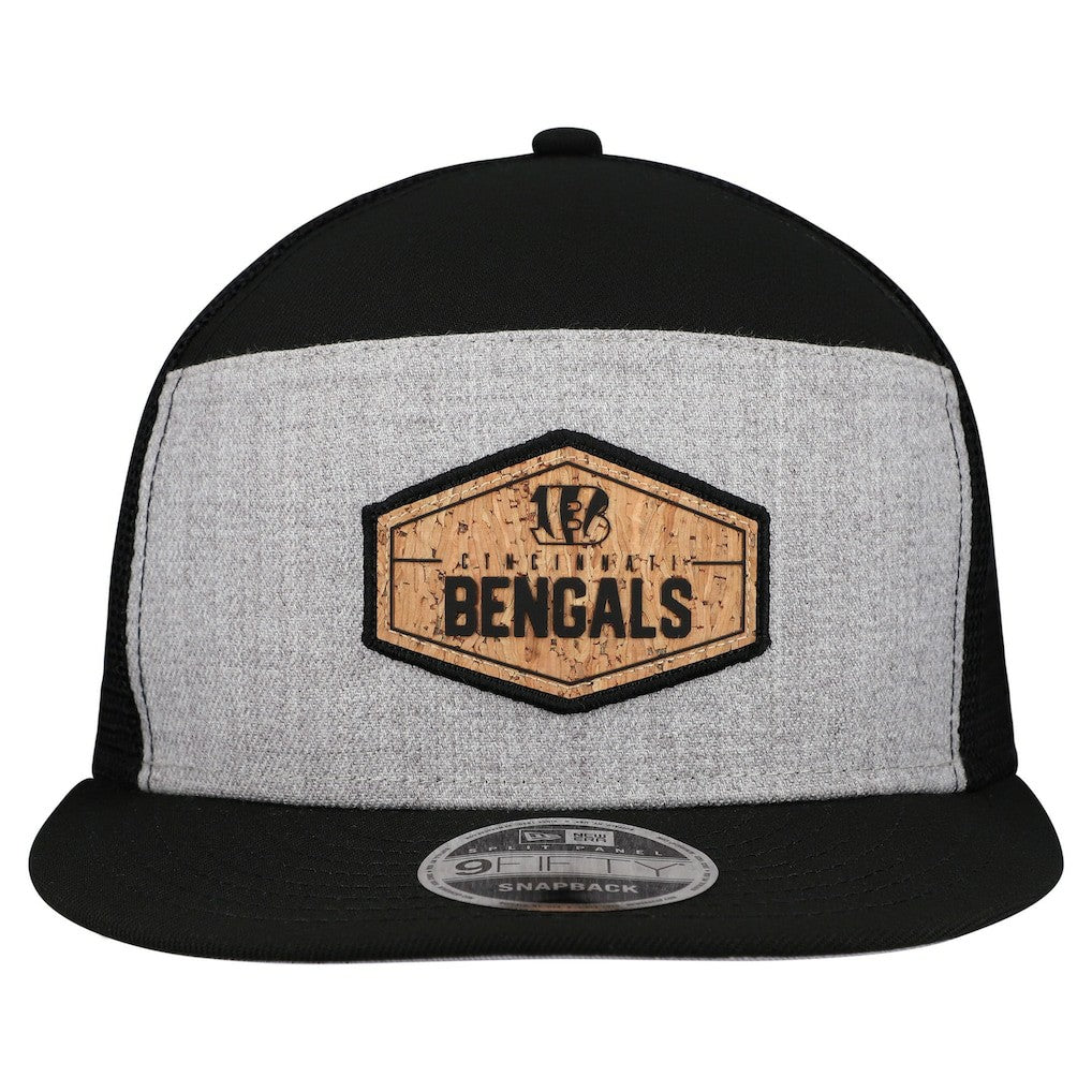 Cincinnati Bengals New Era Cork Split Panel 9FIFTY Trucker Snapback Hat