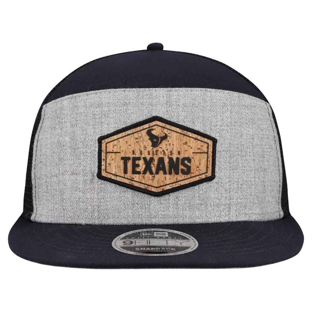Houston Texans New Era Cork Split Panel 9FIFTY Trucker Snapback Hat