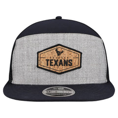 Houston Texans New Era Cork Split Panel 9FIFTY Trucker Snapback Hat