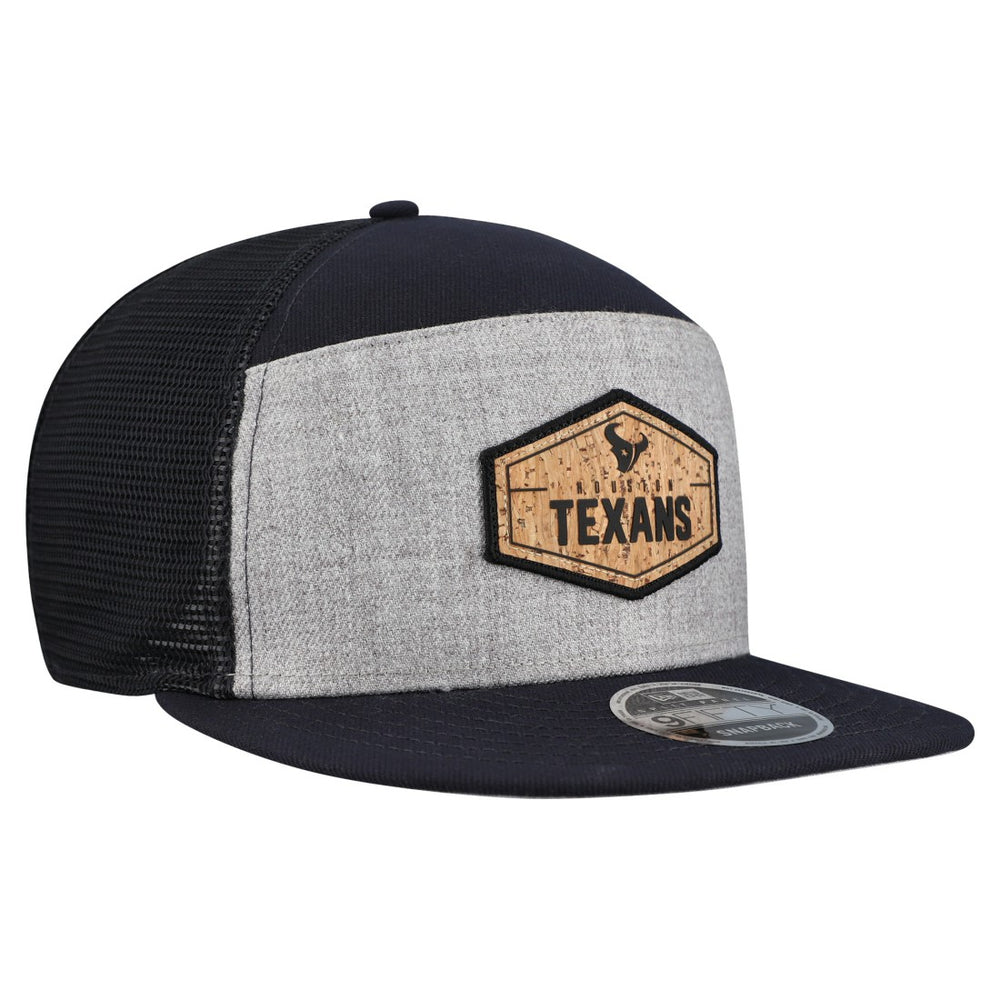 Houston Texans New Era Cork Split Panel 9FIFTY Trucker Snapback Hat