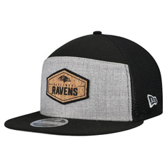 Baltimore Ravens New Era Cork Split Panel 9FIFTY Trucker Snapback Hat