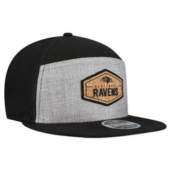 Baltimore Ravens New Era Cork Split Panel 9FIFTY Trucker Snapback Hat