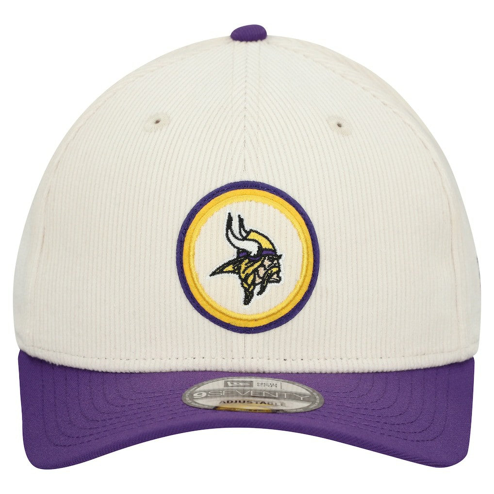 Minnesota Vikings New Era Loyal Corduroy 9SEVENTY Adjustable Hat