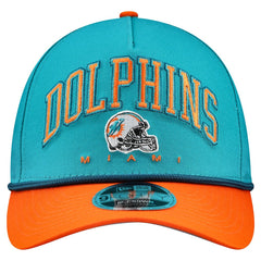 Miami Dolphins New Era Arch COOLERA 9FORTY A-Frame M-Crown Adjustable Hat