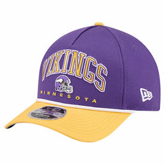 Minnesota Vikings New Era Arch COOLERA 9FORTY A-Frame M-Crown Adjustable Hat
