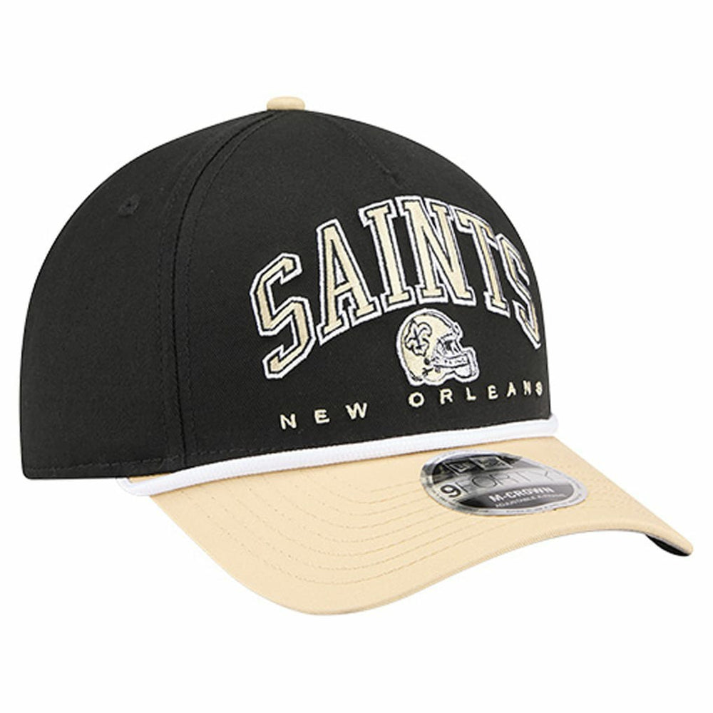 New Orleans Saints New Era Arch COOLERA 9FORTY A-Frame M-Crown Adjustable Hat