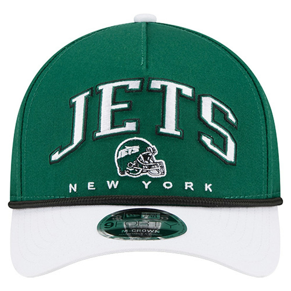 New York Jets New Era Arch COOLERA 9FORTY A-Frame M-Crown Adjustable Hat
