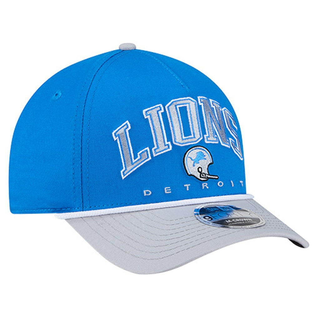 Detroit Lions New Era Throwback Arch COOLERA 9FORTY A-Frame M-Crown Adjustable Hat