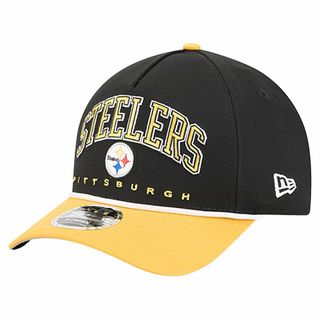 Pittsburgh Steelers New Era Arch COOLERA 9FORTY A-Frame M-Crown Adjustable Hat