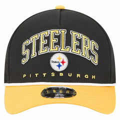 Pittsburgh Steelers New Era Arch COOLERA 9FORTY A-Frame M-Crown Adjustable Hat