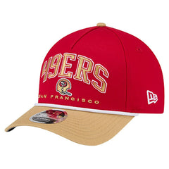 San Francisco 49ers New Era Throwback Arch COOLERA 9FORTY A-Frame M-Crown Adjustable Hat