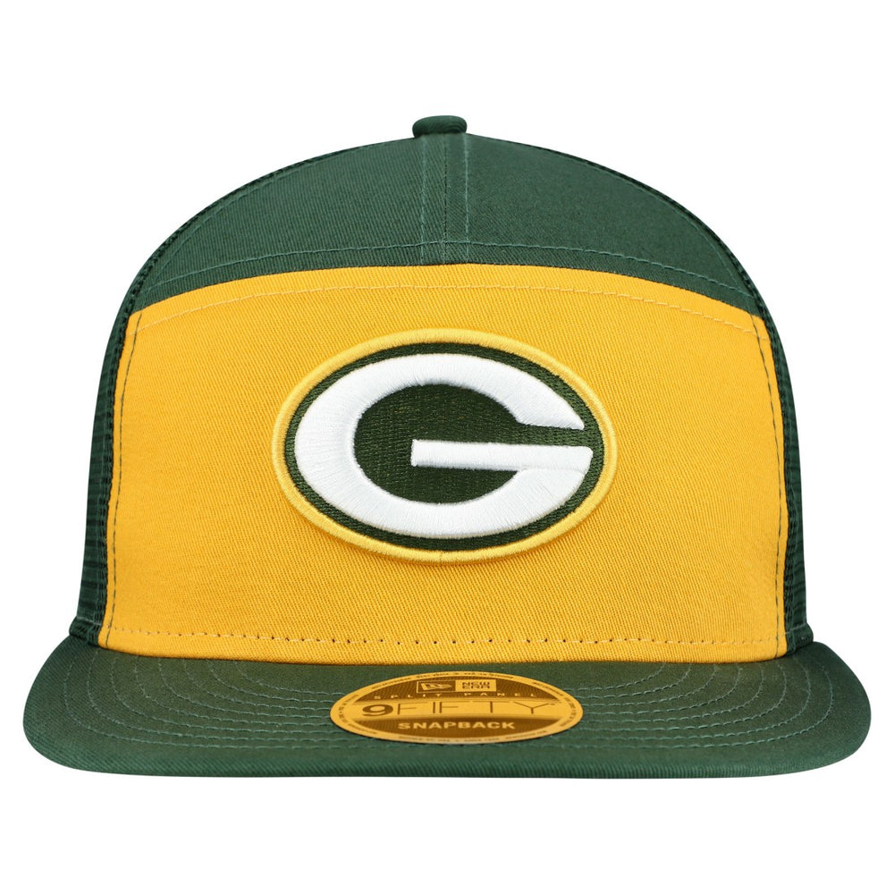 Green Bay Packers New Era Outdoor Split Panel 9FIFTY Snapback Hat