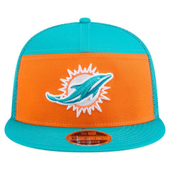 Miami Dolphins New Era Outdoor Split Panel 9FIFTY Snapback Hat