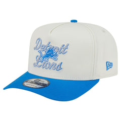 Detroit Lions New Era Chainstitch A-Frame 9FIFTY Adjustable Hat
