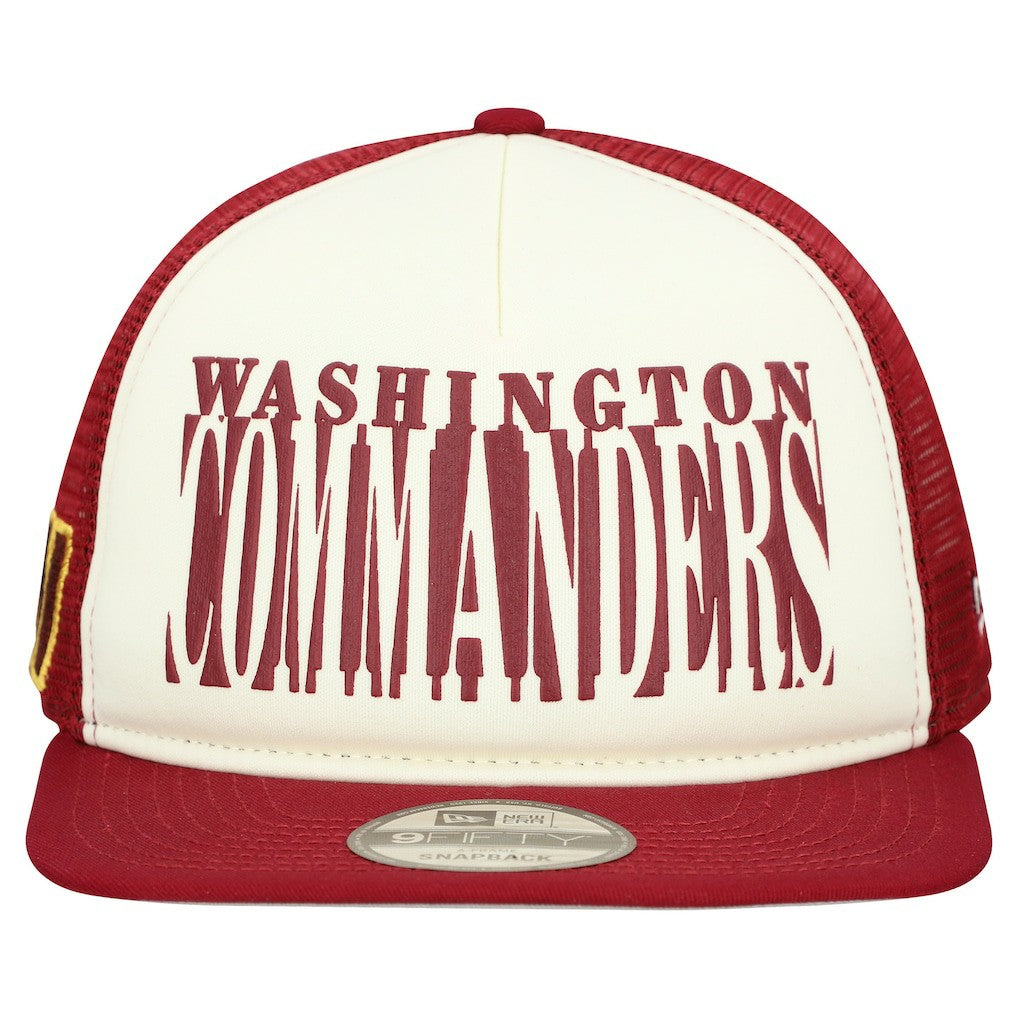 Washington Commanders New Era Cutout A-Frame 9FIFTY Snapback Hat