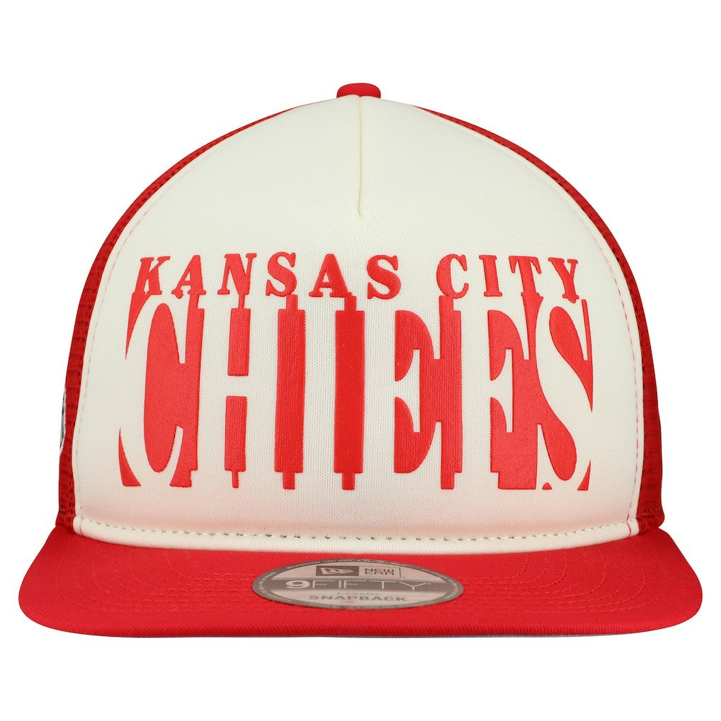 Kansas City Chiefs New Era Cutout A-Frame 9FIFTY Snapback Hat