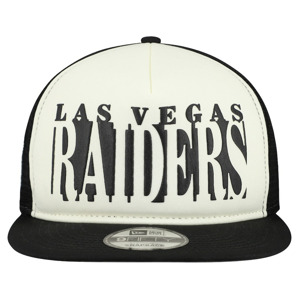 Las Vegas Raiders New Era Cutout A-Frame 9FIFTY Snapback Hat
