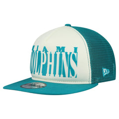 Miami Dolphins New Era Throwback Cutout A-Frame 9FIFTY Snapback Hat
