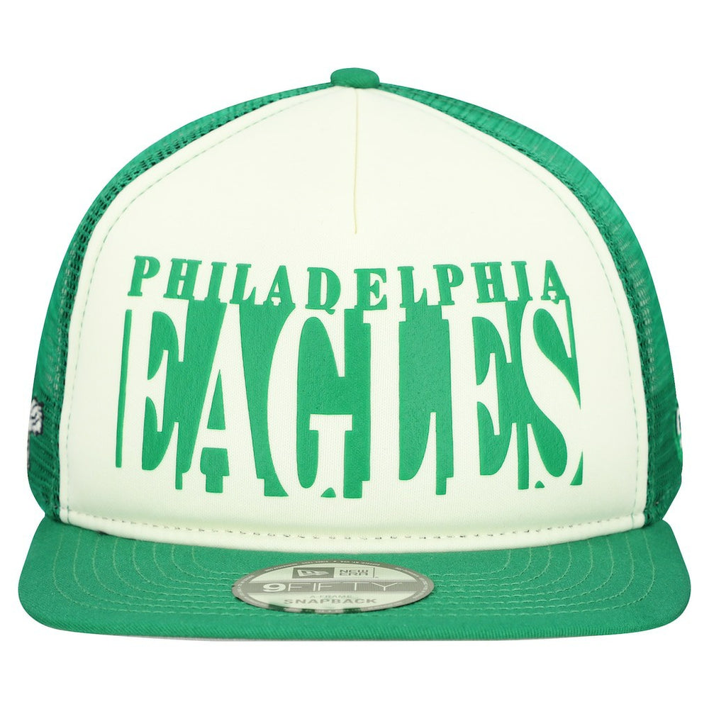 Philadelphia Eagles New Era Throwback Cutout A-Frame 9FIFTY Snapback Hat