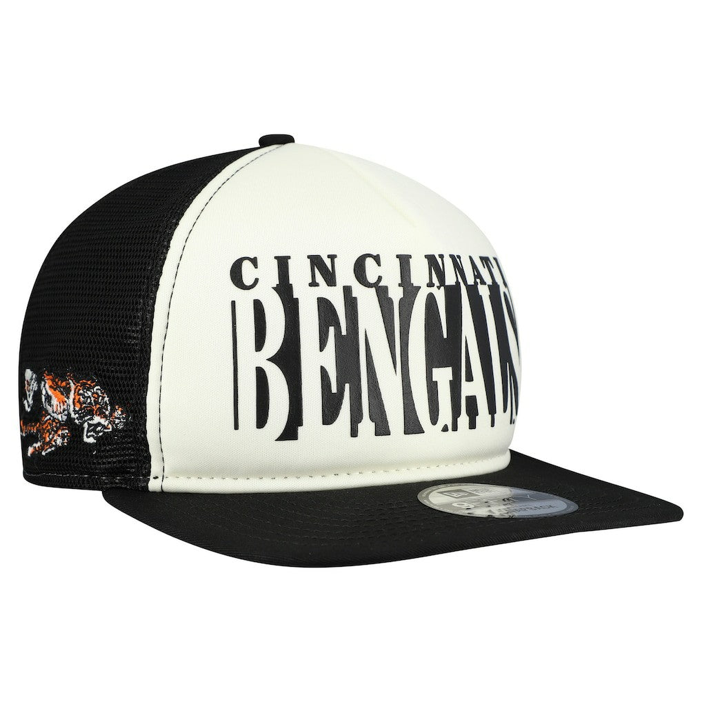 Cincinnati Bengals New Era Throwback Cutout A-Frame 9FIFTY Snapback Hat