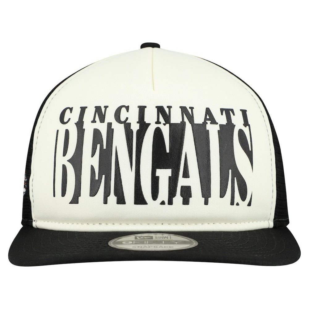 Cincinnati Bengals New Era Throwback Cutout A-Frame 9FIFTY Snapback Hat