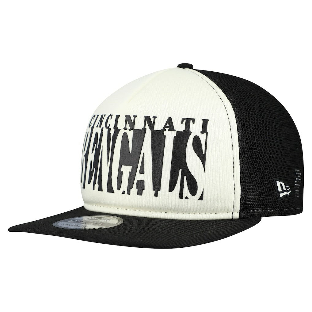 Cincinnati Bengals New Era Throwback Cutout A-Frame 9FIFTY Snapback Hat