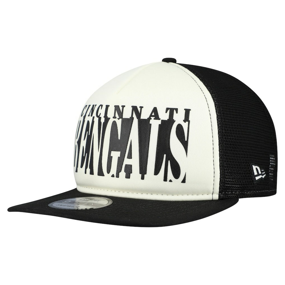 Cincinnati Bengals New Era Throwback Cutout A-Frame 9FIFTY Snapback Hat