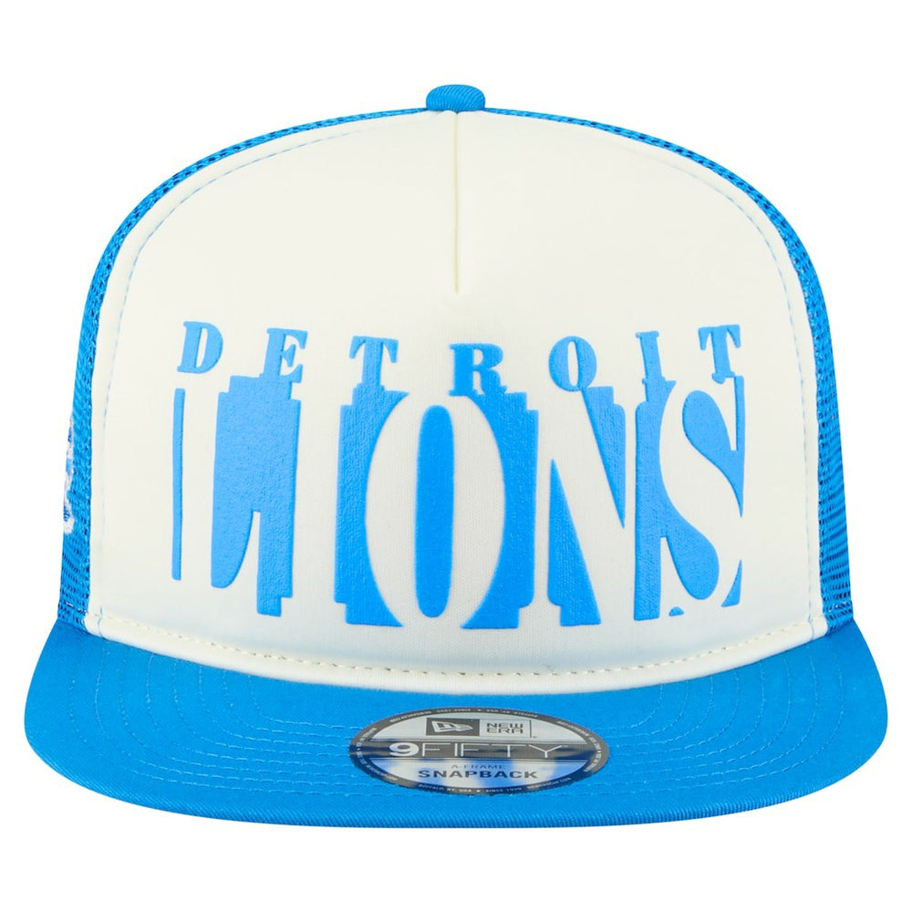 Detroit Lions New Era Cutout A-Frame 9FIFTY Snapback Hat
