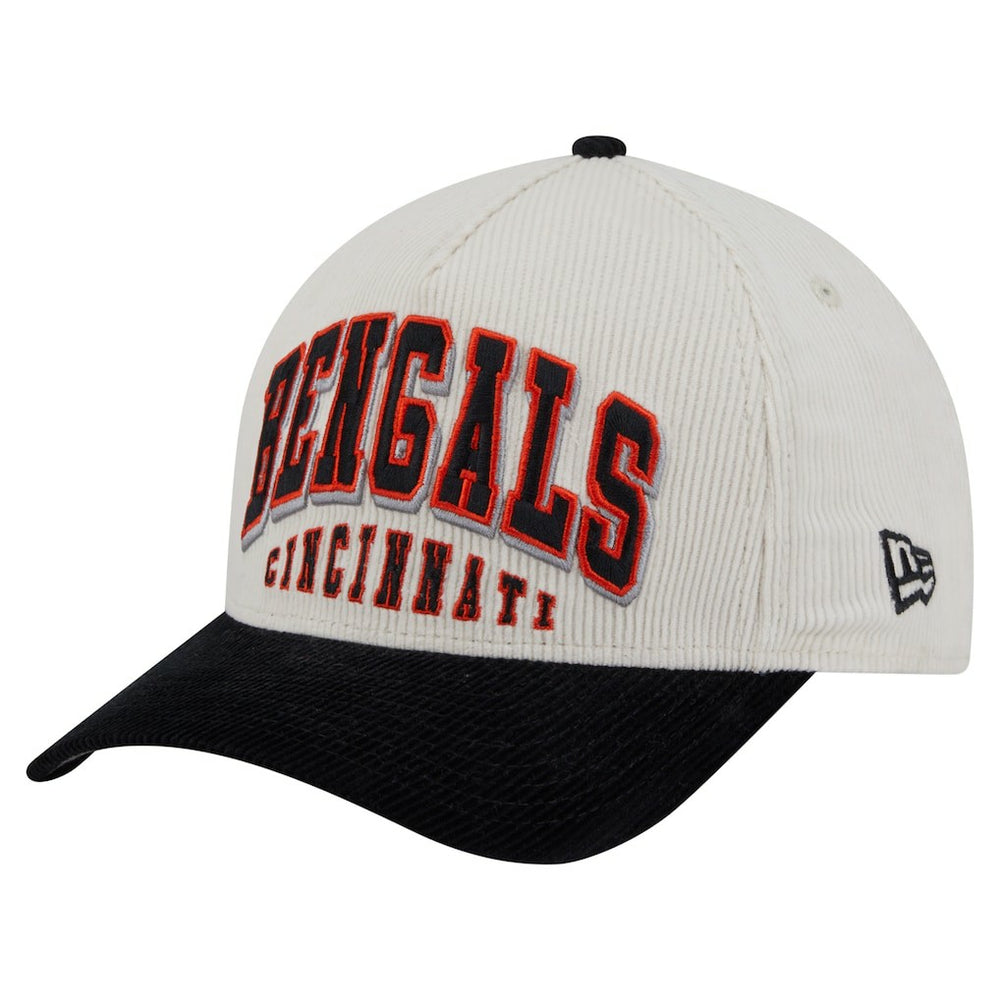 Cincinnati Bengals New Era Head Two-Tone Sided Corduroy 9FORTY A-Frame Adjustable Hat
