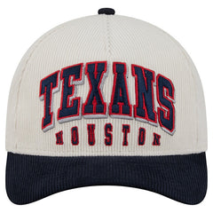 Houston Texans New Era Two-Tone Sided Corduroy 9FORTY A-Frame Adjustable Hat