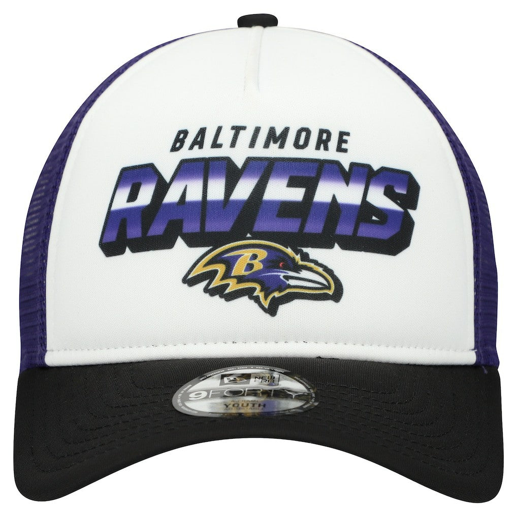 Baltimore Ravens New Era Youth Streak 9FORTY A-Frame Adjustable Hat