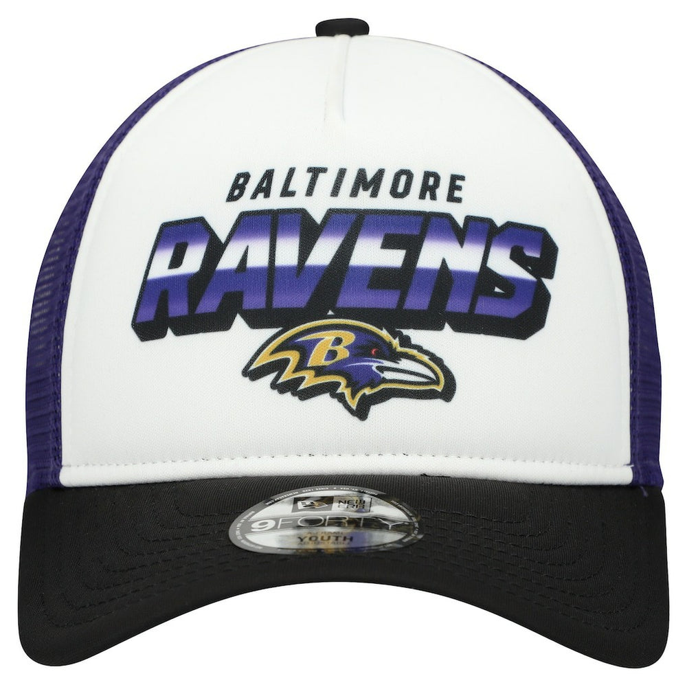 Baltimore Ravens New Era Youth Streak 9FORTY A-Frame Adjustable Hat
