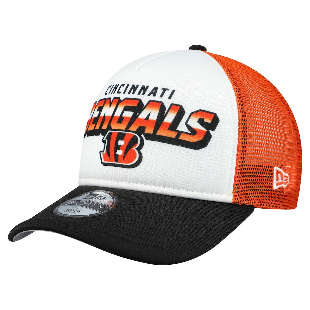 Cincinnati Bengals New Era Youth Streak 9FORTY A-Frame Adjustable Hat