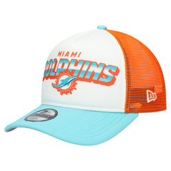 Miami Dolphins New Era Youth Streak 9FORTY A-Frame Adjustable Hat