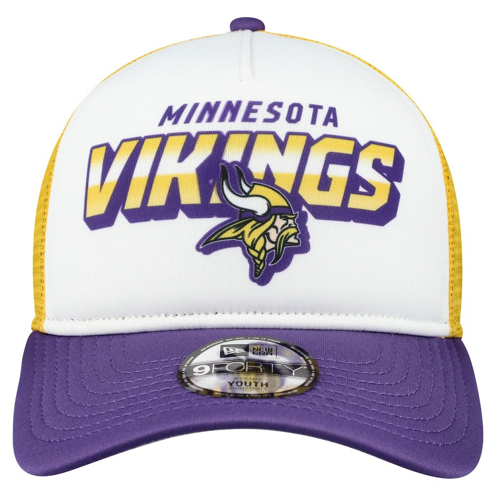 Minnesota Vikings New Era Youth Streak 9FORTY A-Frame Adjustable Hat