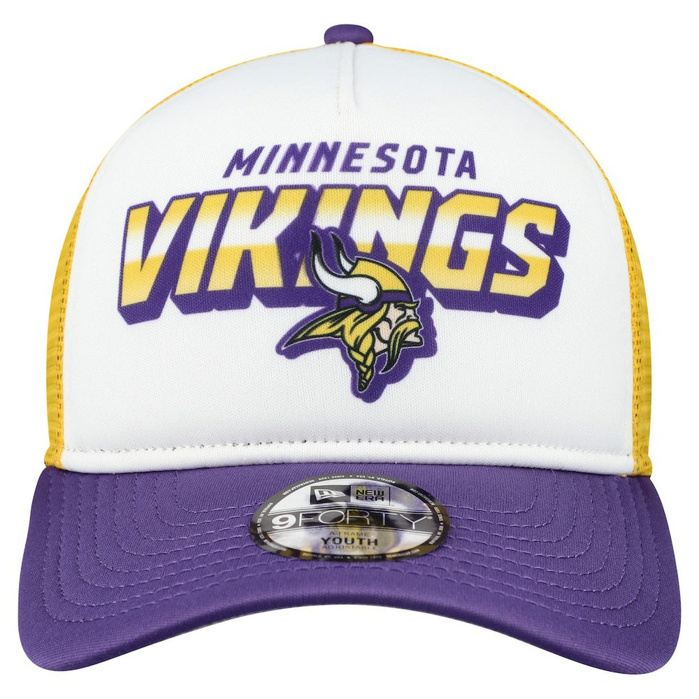 Minnesota Vikings New Era Youth Streak 9FORTY A-Frame Adjustable Hat