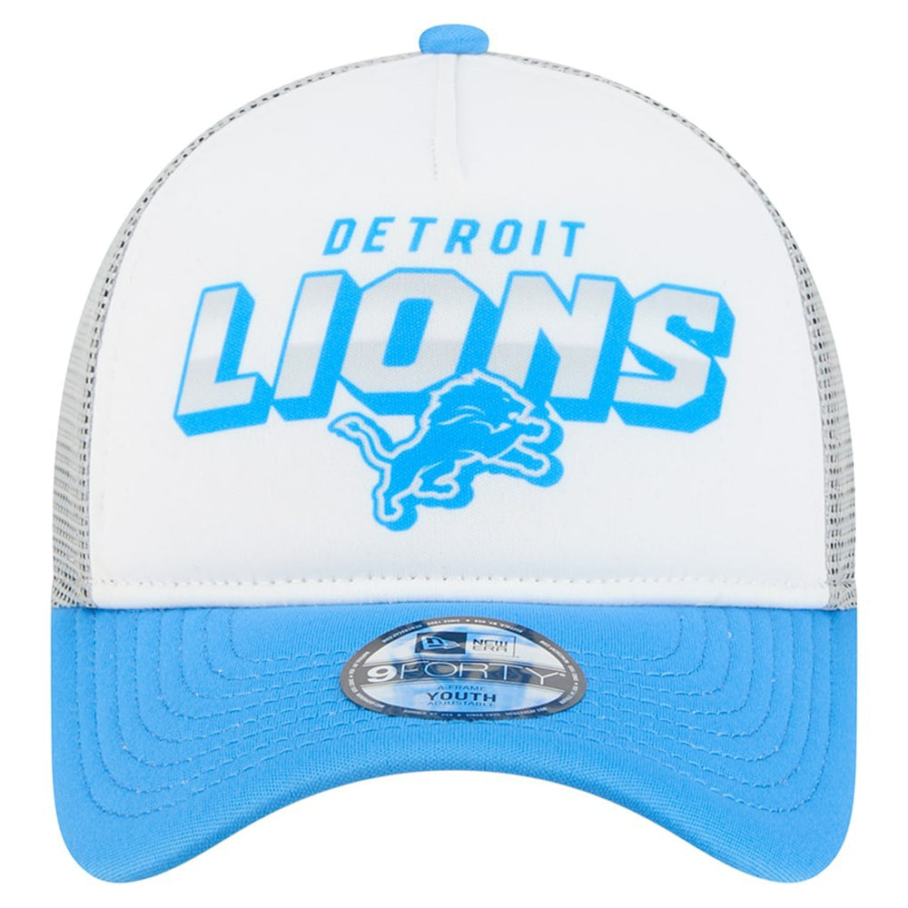 Detroit Lions New Era Youth Streak 9FORTY A-Frame Adjustable Hat