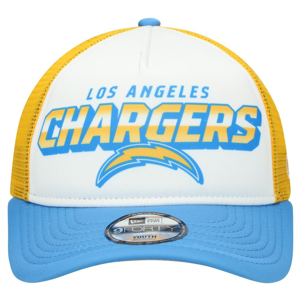 Los Angeles Chargers New Era Youth Streak 9FORTY A-Frame Adjustable Hat