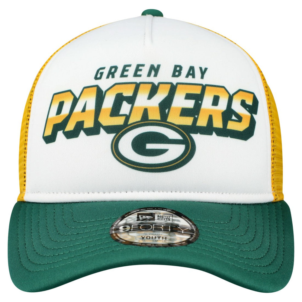 Green Bay Packers New Era Youth Streak 9FORTY A-Frame Adjustable Hat