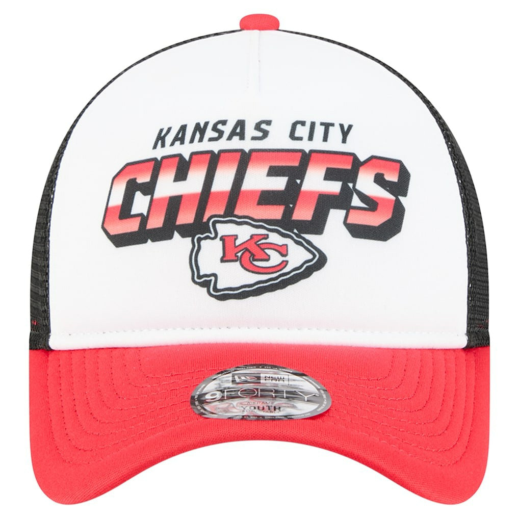 Kansas City Chiefs New Era Youth Streak 9FORTY A-Frame Adjustable Hat